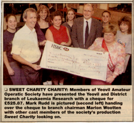 'Sweet Charity' Leukaemia Research Donation